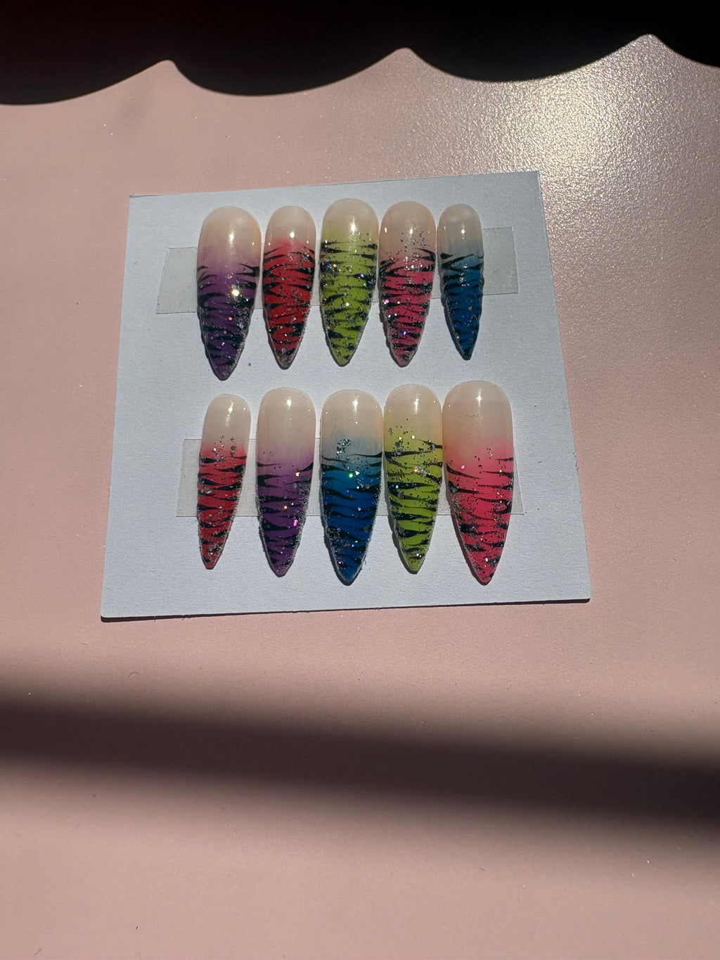 Y2k Rainbow Zebra Rave