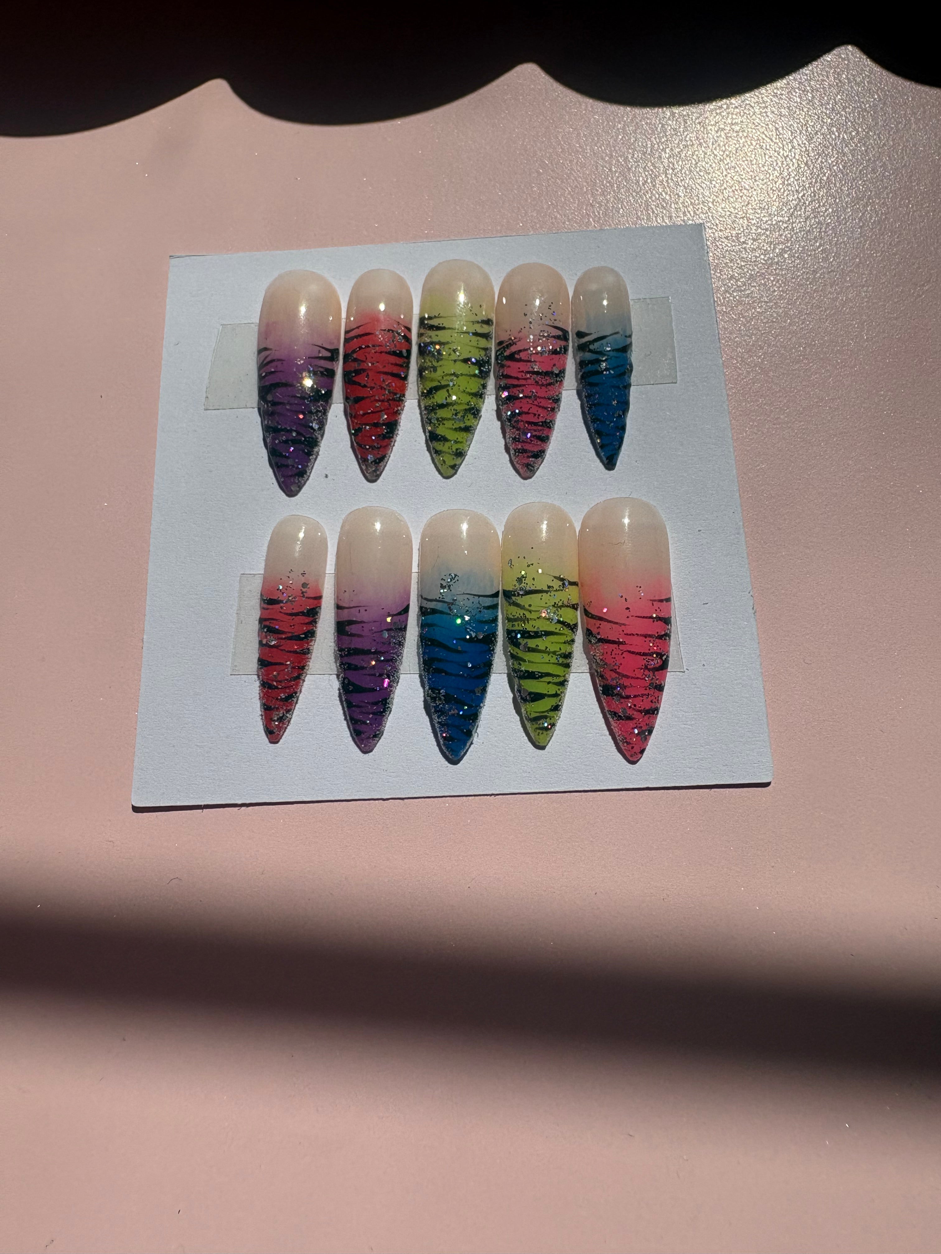 Y2k Rainbow Zebra Rave